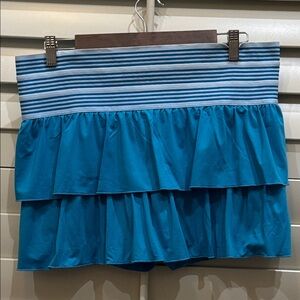 Lucky in Love 13” Blue Tiered Skort